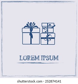 Vector illustration of gift box