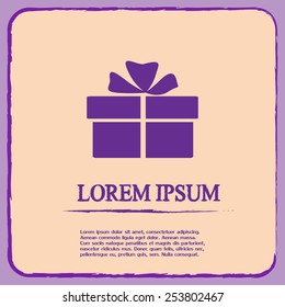 Vector illustration of gift box 