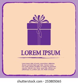 Vector illustration of gift box