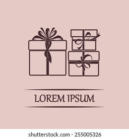 Vector illustration of gift box
