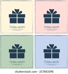 Vector illustration of gift box 