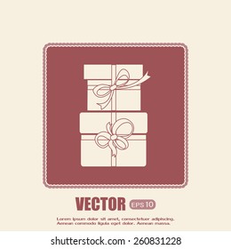 Vector illustration of gift box