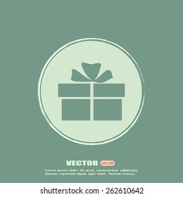 Vector illustration of gift box 