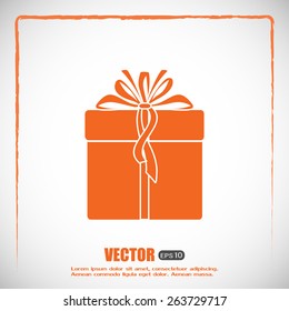 Vector illustration of gift box