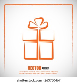 Vector illustration of gift box 