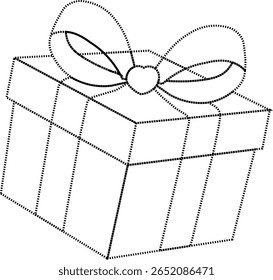 vector illustration of a gift box