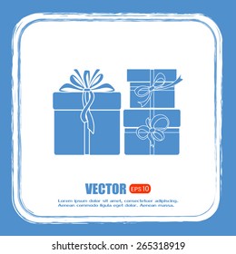 Vector illustration of gift box
