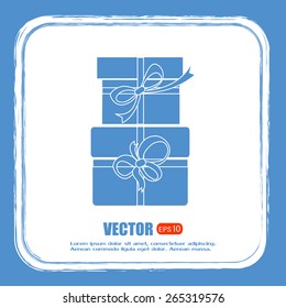 Vector illustration of gift box