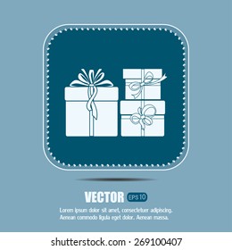 Vector illustration of gift box