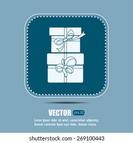 Vector illustration of gift box