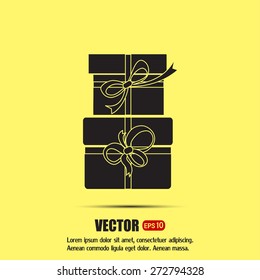 Vector illustration of gift box