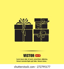 Vector illustration of gift box