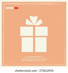 Vector illustration of gift box 