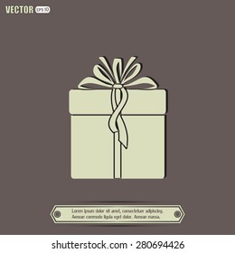 Vector illustration of gift box