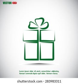Vector illustration of gift box 