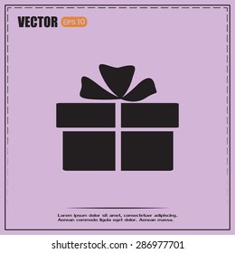 Vector illustration of gift box 
