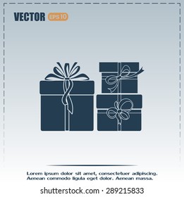 Vector illustration of gift box