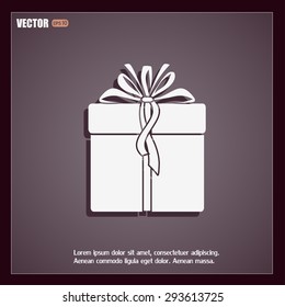 Vector illustration of gift box