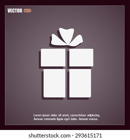 Vector illustration of gift box 