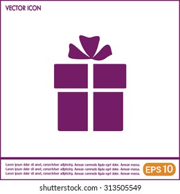 Vector illustration of gift box 