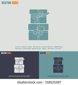 Vector illustration of gift box