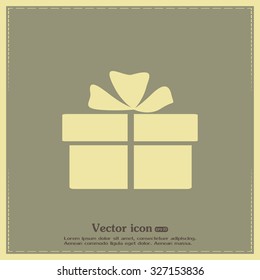 Vector illustration of gift box 