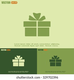 Vector illustration of gift box 