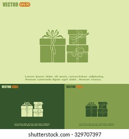 Vector illustration of gift box