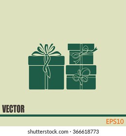 Vector illustration of gift box