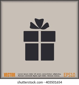 Vector illustration of gift box 