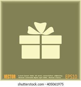 Vector illustration of gift box 