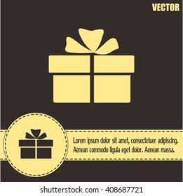 Vector illustration of gift box 