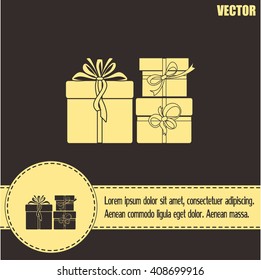 Vector illustration of gift box