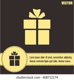 Vector illustration of gift box 