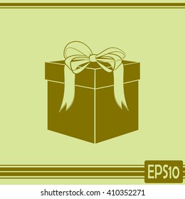 Vector illustration of gift box