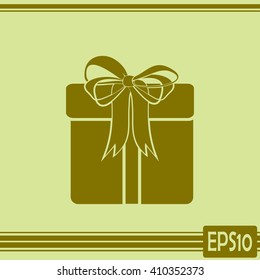 Vector illustration of gift box