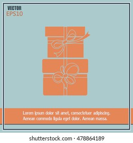 Vector illustration of gift box