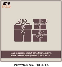 Vector illustration of gift box