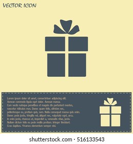 Vector illustration of gift box 
