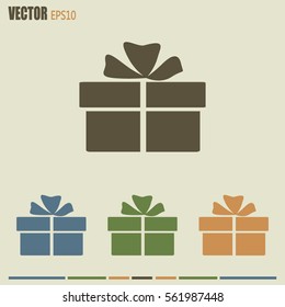 Vector illustration of gift box 