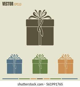 Vector illustration of gift box