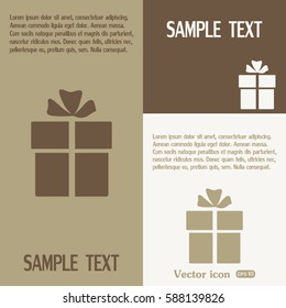 Vector illustration of gift box 