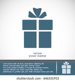 Vector illustration of gift box 