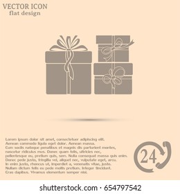 Vector illustration of gift box
