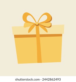 Vector illustration gift box. For birthday, celebration, sale, web page
