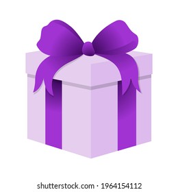 Vector illustration of a gift box with a bow