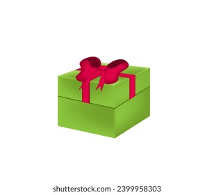 Vector illustration of a gift box with a bow