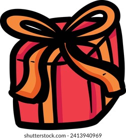 Vektorgrafik von Geschenkbox Urlaub Liebe Valentine