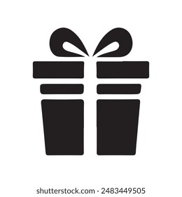 Vector illustration of a gift box icon.