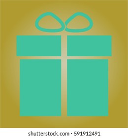 vector illustration Gift box vector icon
